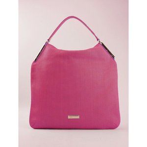 NEW CLASS ROBERTO CAVALLI CAMILLE PERFORATED HOBO BAG Shoulder Hot Pink Large